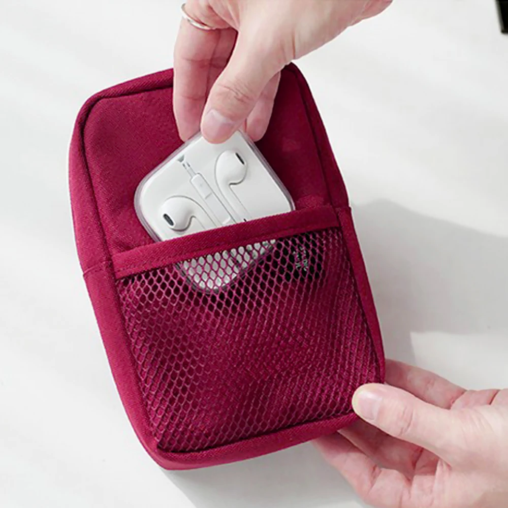 Digital USB Kabel Gadget Organizer Zipper Ladegerät Drähte Lagerung Tasche Tragbare Power Bank