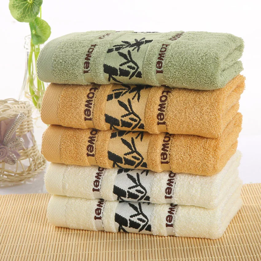 Handtuch Set Bambus Blätter Bad Schönheit Gesicht Handtuch Hotel Drucken Weiche Spa Haar Hand Dusche
