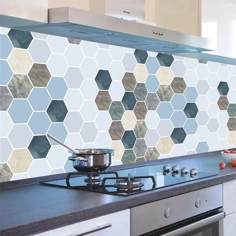 1M/3M/5M Neue Küche Öl-proof Wand Papier Bad Wasserdicht Self-adhesive tapete Schlafzimmer Schrank