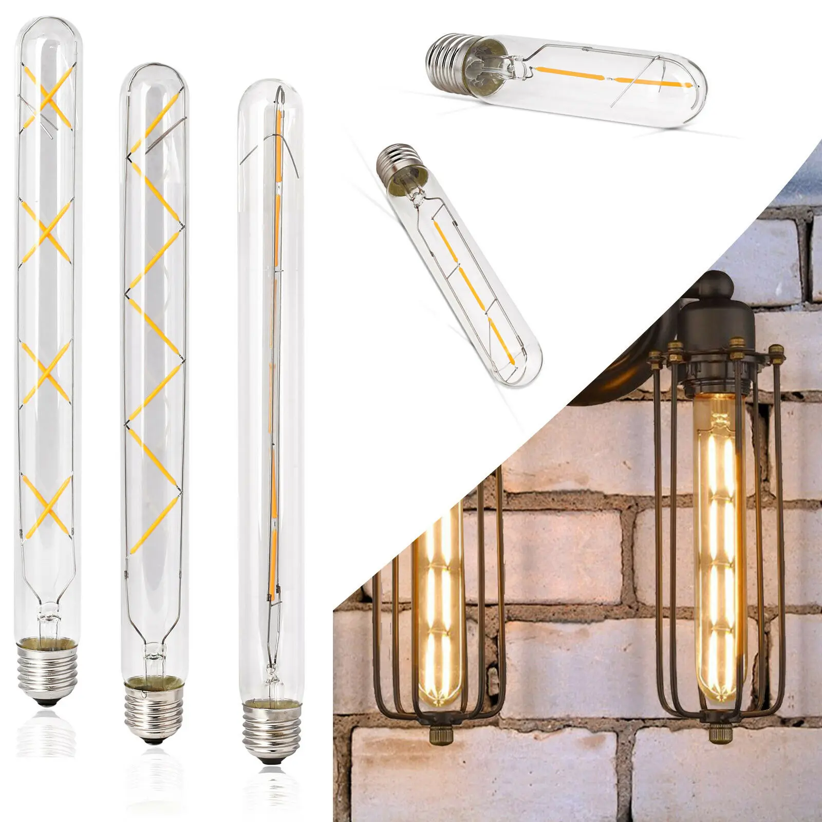 Vintage Retro T30 E27 LED COB Filament Glühbirne 2W 3W 4W 5W 6W 7W 8W Warm Weiß Lampe 220V Für Home