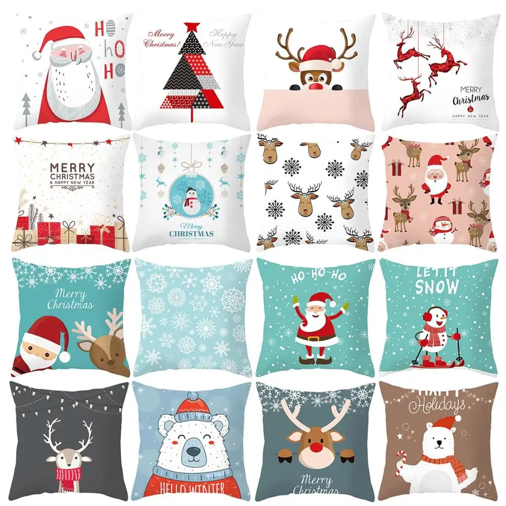 Fengrise Frohe Weihnachten Dekor für Zuhause Santa Claus Elch Kissen bezug Weihnachts schmuck
