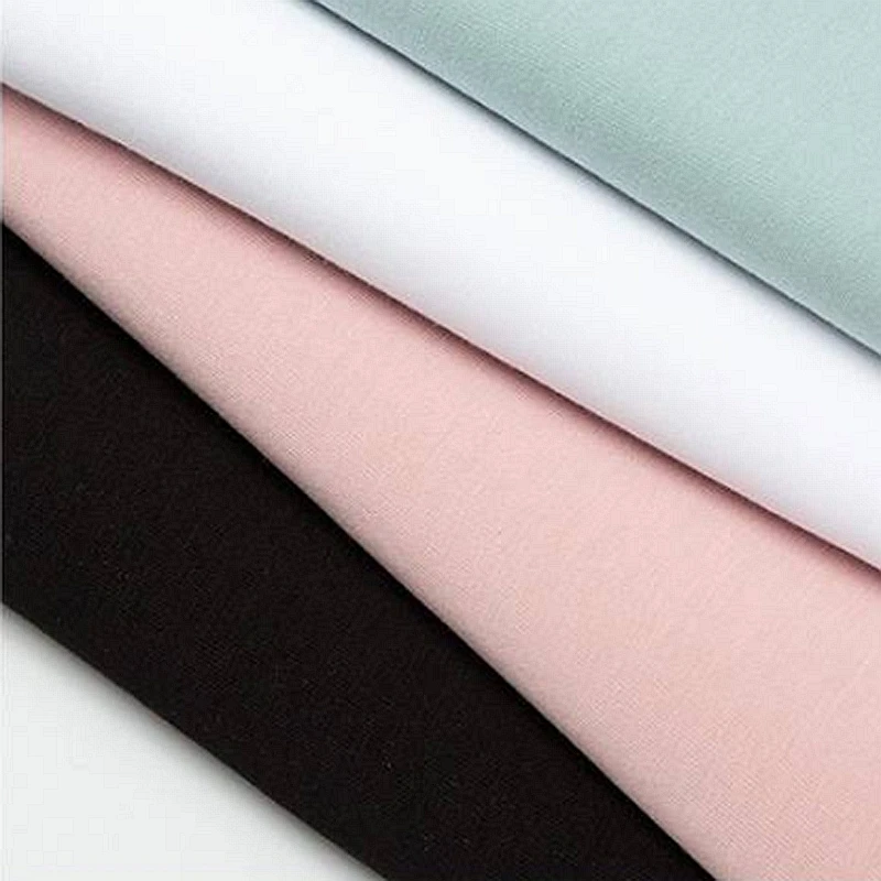 Gute Qualität Jersey-Strick-Baumwollstoff mit dehnbarem Stoff zum Nähen, Sommer-T-Shirt, 50 x 180