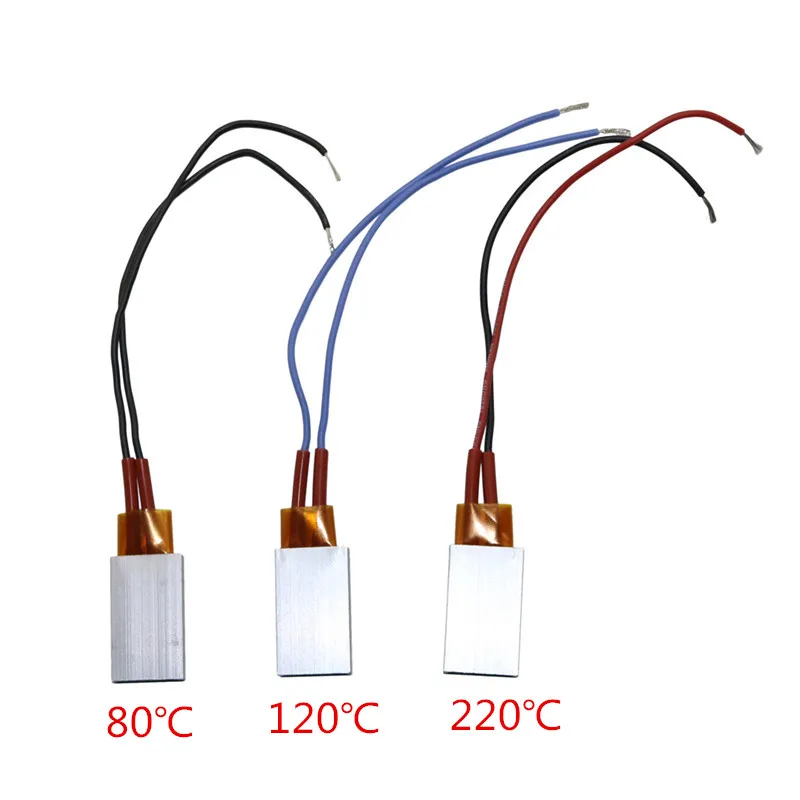 1 Stück 12 V PTC-Heizungen Heizelement Haartrockner Zubehör Lockenwickler Heizung 80/120/220 Grad