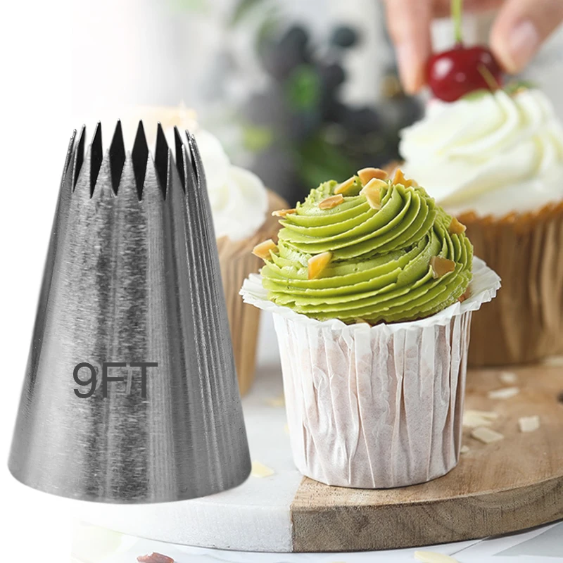 # 9FT Russische Große Friedliche Düsen Für Kuchen Cupcakes Dekoration Tipps Gebäck Creme Düse