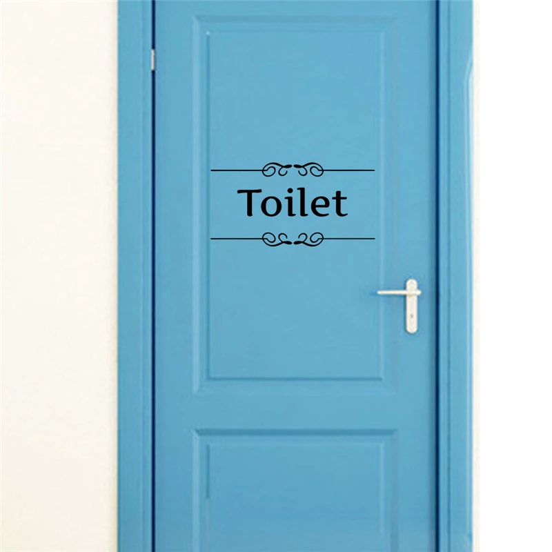 Wc bad Zeichen Wand Abziehbilder Home Dekorationen Diy Zitate Wasserdichte Wand Abziehbilder Für Wc