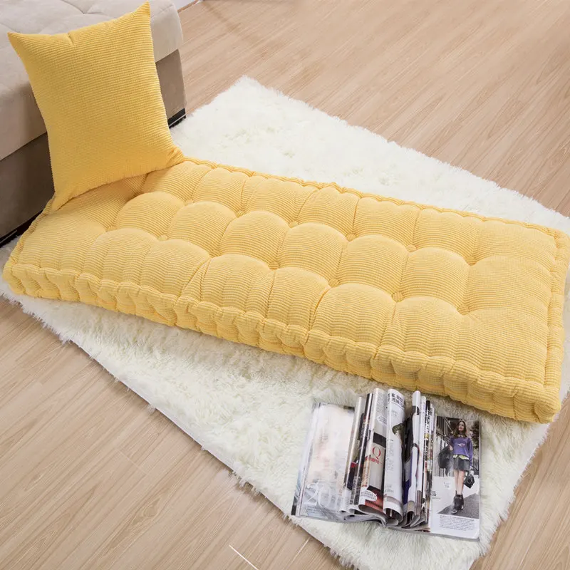 Dicken Kissen Herbst/Winter Stuhl Kissen Home Office Dekoration Lange Kissen Einfarbig Tatami Kissen