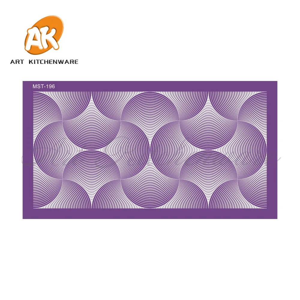 Neue Geometrie Mesh Schablone Spitze Kuchen Schablone Hochzeit Kuchen Dekorieren Werkzeuge Weiche