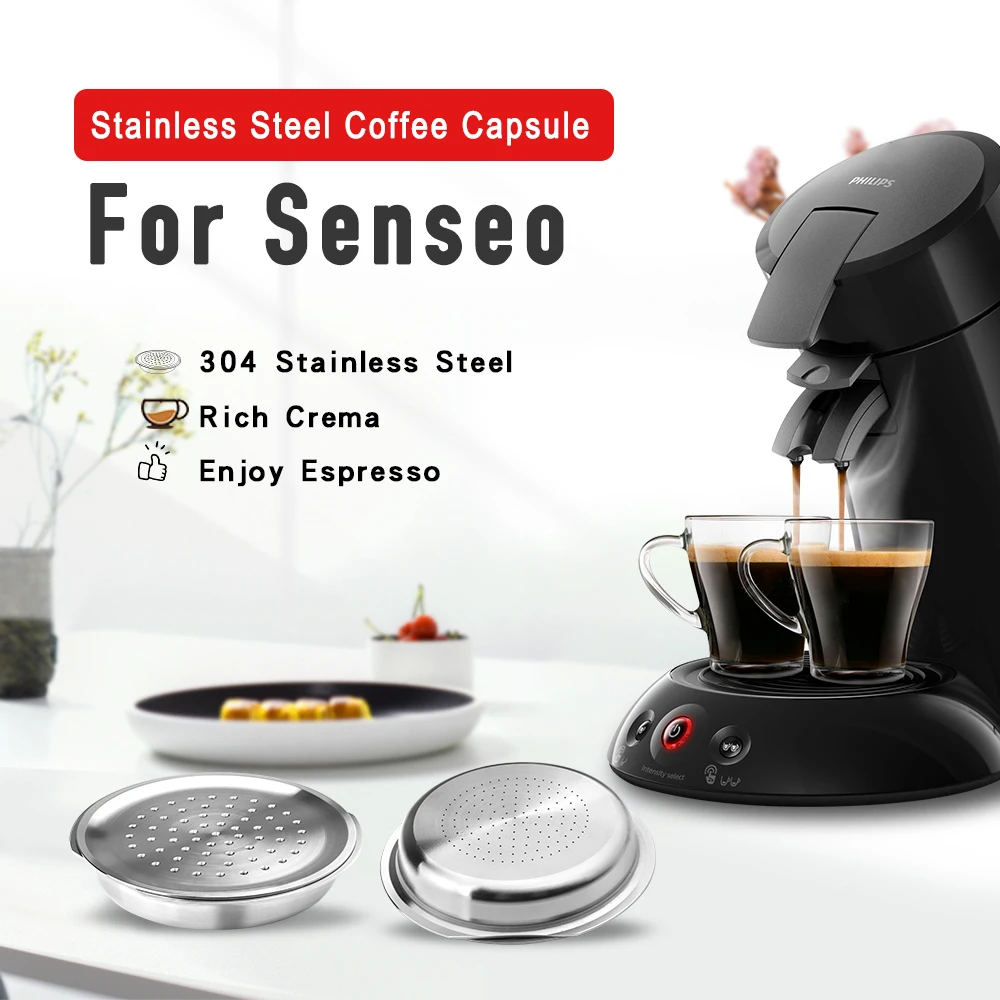 ICafilas Für Philips Senseo Nachfüllbare Kaffee Kapseln Edelstahl Kaffee Schoten Espresso Crema
