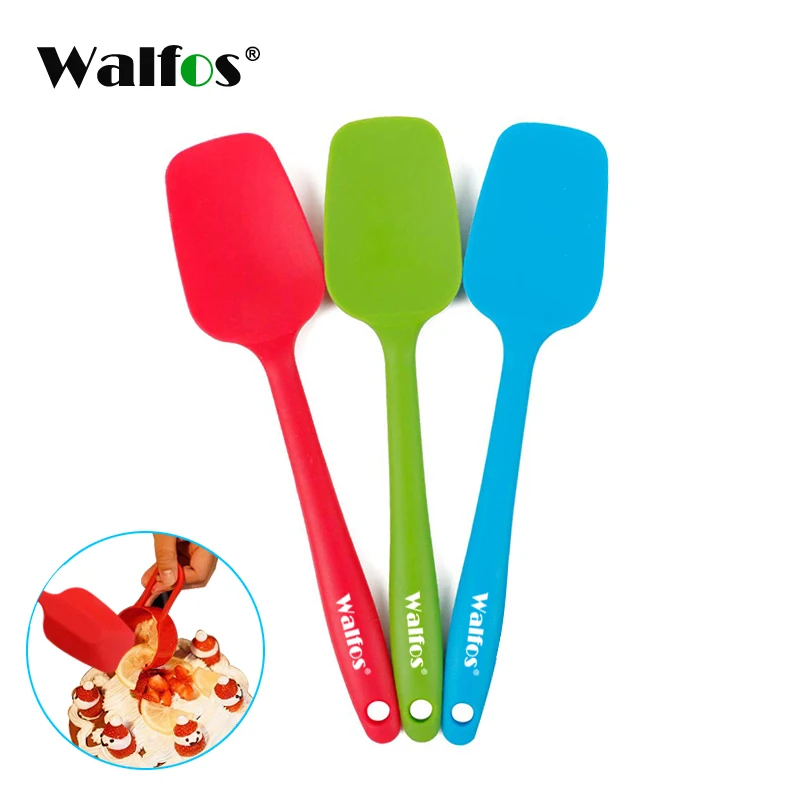 WALFOS 1-teiliger Silikonschaber, Silikonspatel, Silikon-Backschaber / Küchenschaber, Silikonform,