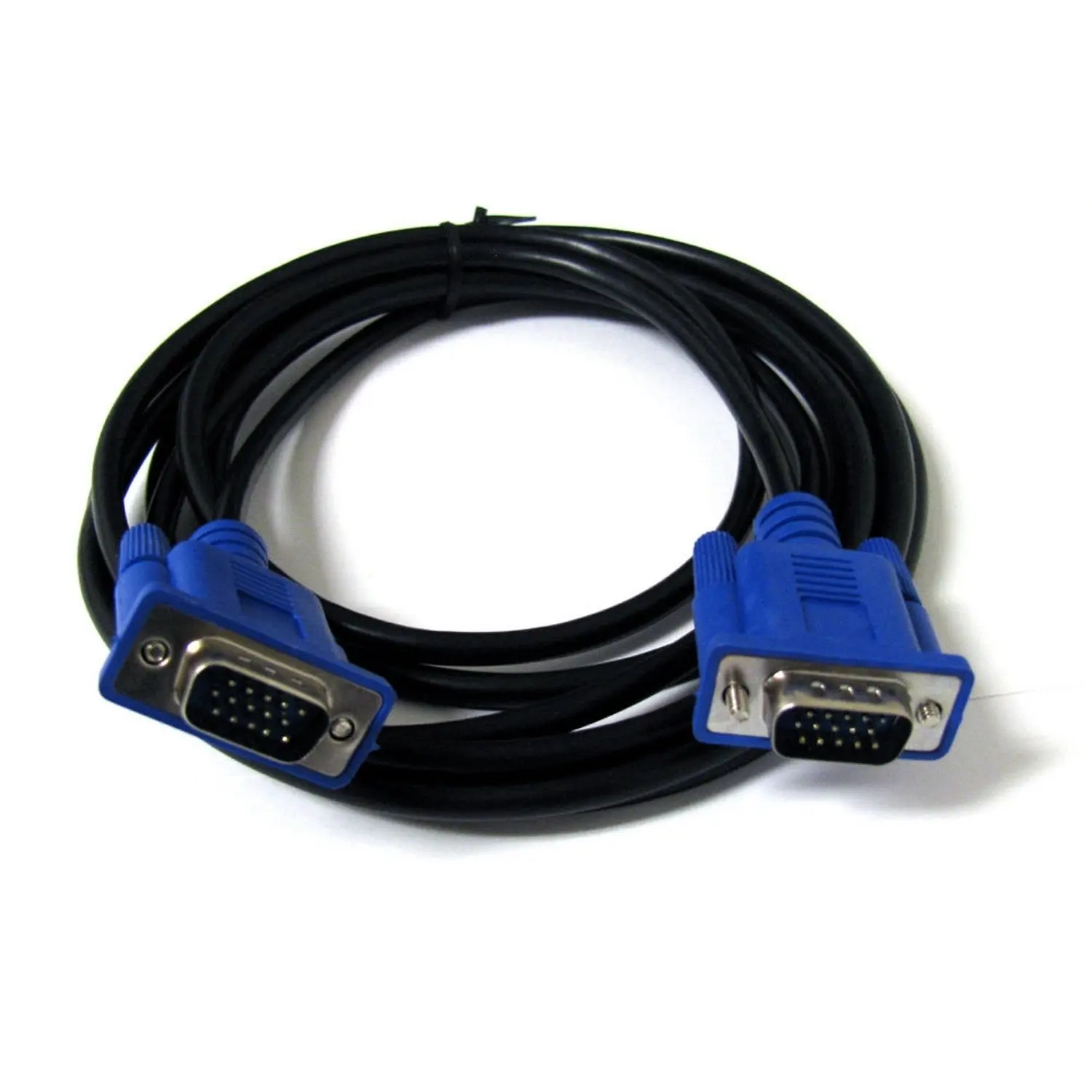 Cabo do monitor do computador VGA, cabo do projetor TFT, 5 m, macho para macho