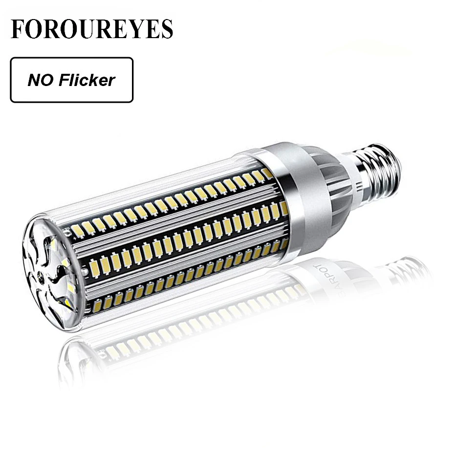 Kein Flackern Led-lampe E27 AC 85-265V 25W 35W 50W Mais Led Lampe SMD5730 fan Kühl Aluminium