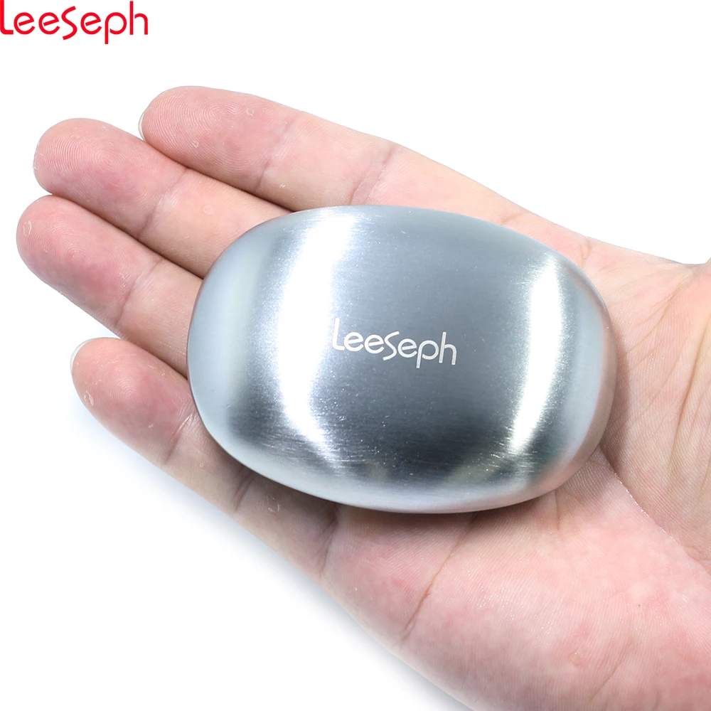 304 Edelstahl Seife, Protable Magie Seife, Küche Bar Beseitigung Geruch Entferner (Oval)