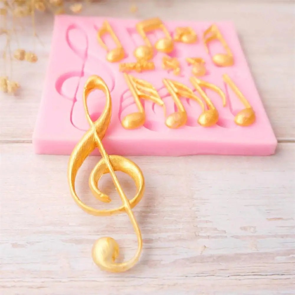 Noten Musikalische Instrumente musik singen Silikon Form Sugar Kuchen Dekorieren Schokolade Dusche