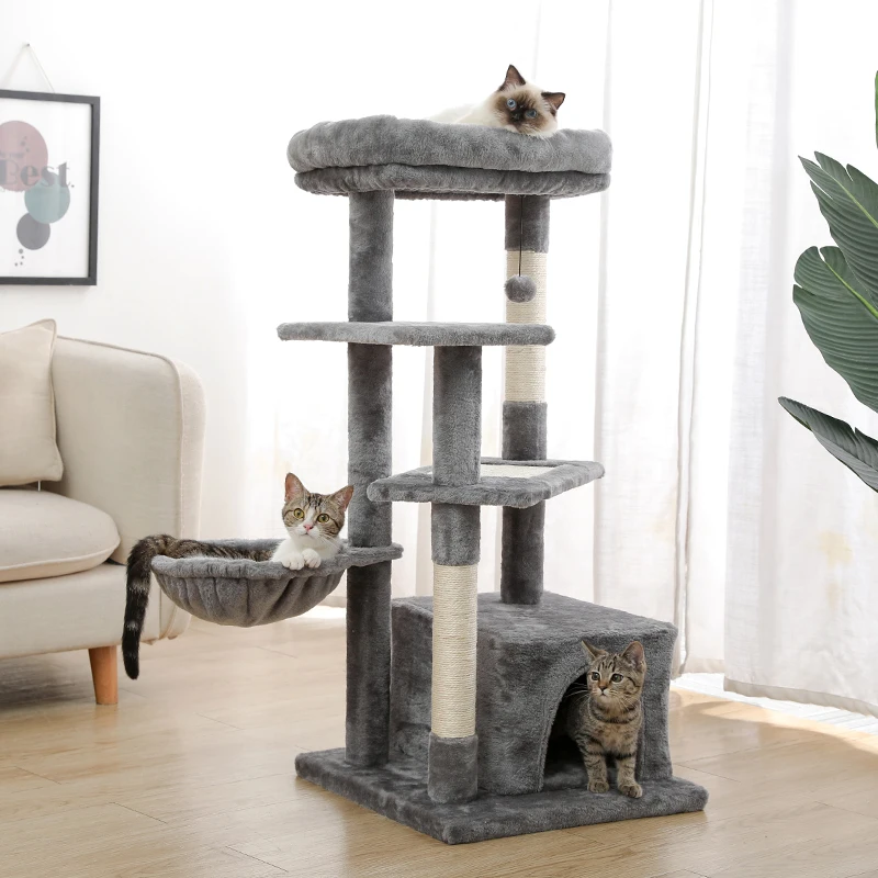 Haustier Katze Baum Condo Haus Scratcher Kratzen Post Klettern Baum Spielzeug für Katze Kätzchen