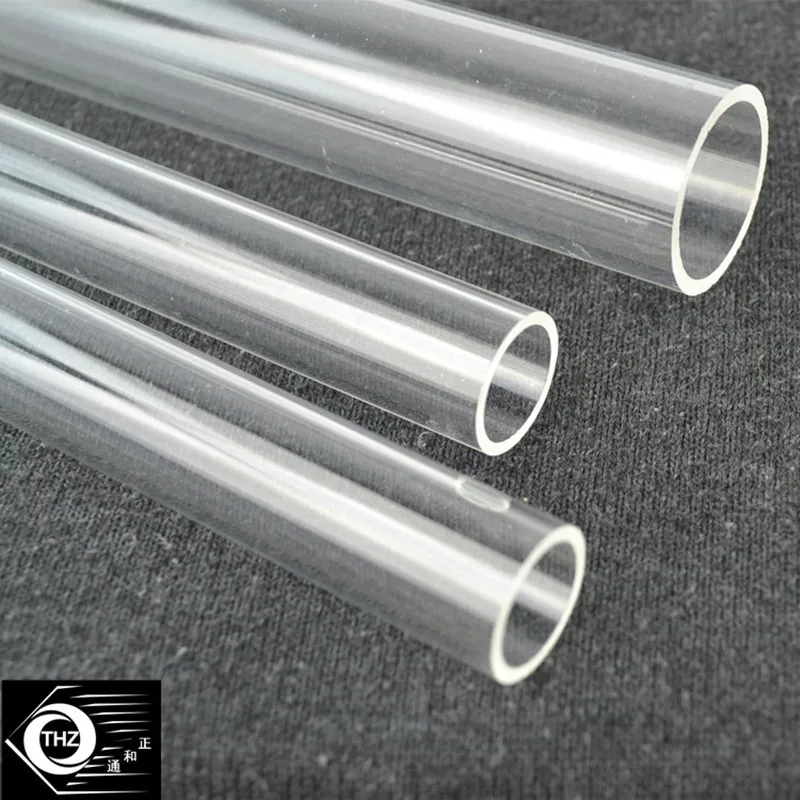 PC-Rundrohr aus Polycarbonat, transparenter, transparenter Kunststoffrohr, LED, Heimdekoration,