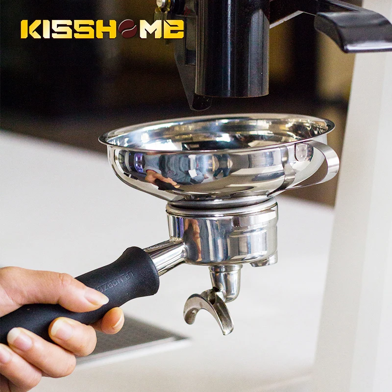 Ek43 spezieller intelligenter Dosier ring 304 Edelstahl Kaffeepulver Trichter Anti-Fliegen pulver