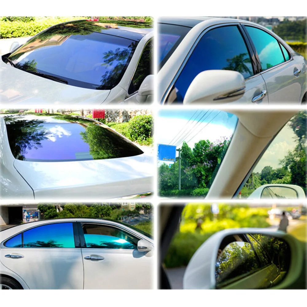 SUNICE Fenster Aufkleber Glas Tönung Film 55% VLT Anti-Uv Kühlen Ändern Farbe Fahrzeug Chamäleon