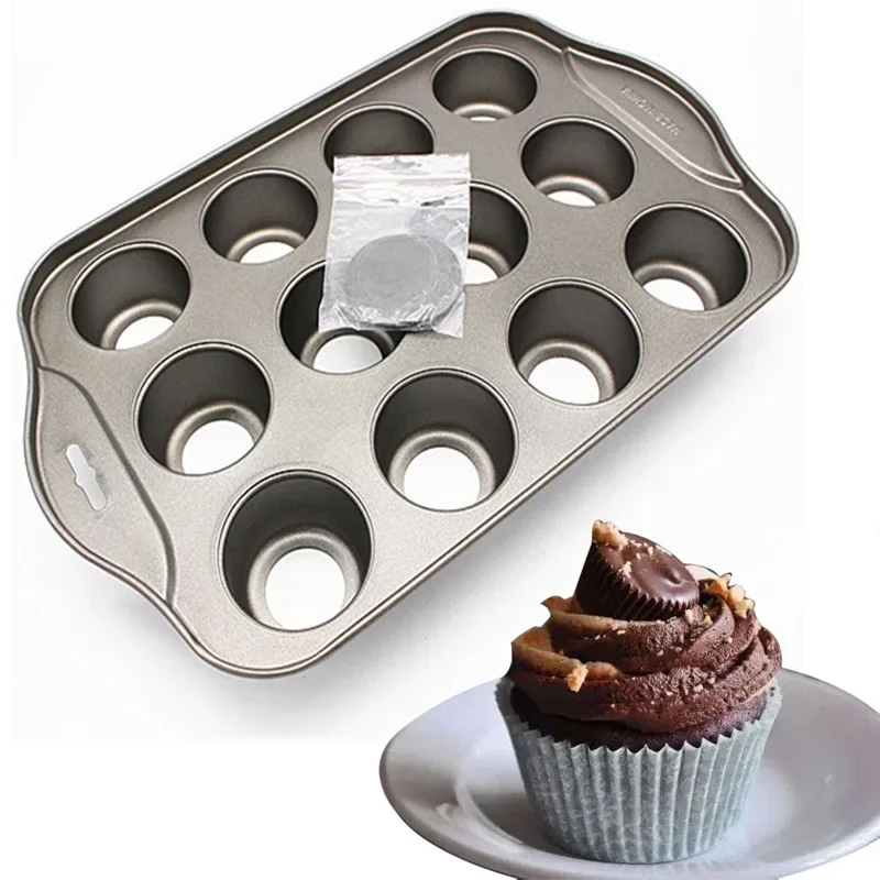 Abnehmbare Edelstahl Backform Mini Muffin Cupcake Kuchen Form Tray Backformen Cupcake Pan Küche