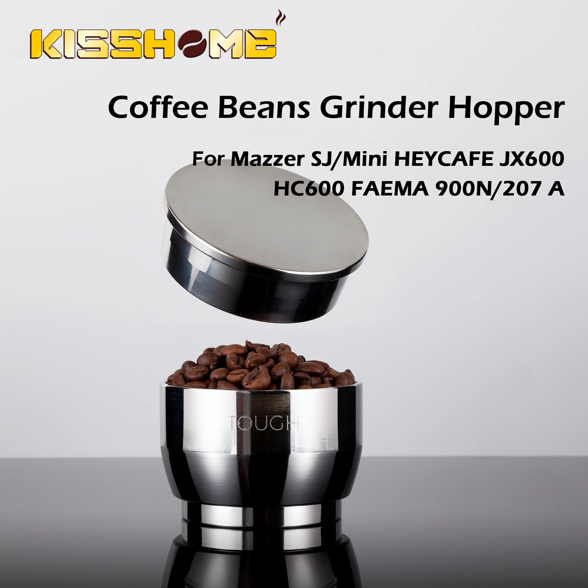 Kaffeebohnen mühle trichter für mazzer sj mini heycafe jx600 hc600 faema 900n 207 haushalts