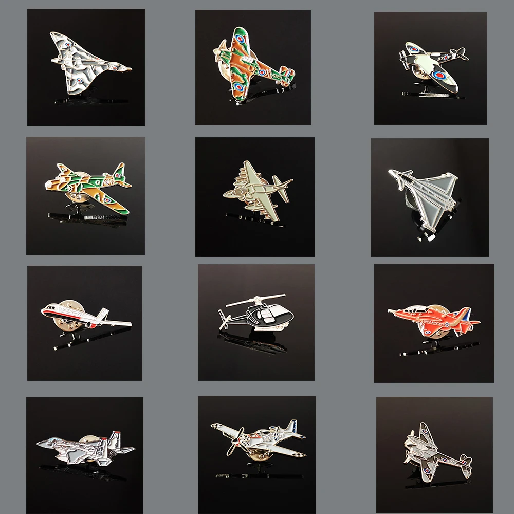 Flugzeug Revers Pins Battleplane Bomber Metall Persönlichkeit Abzeichen Vintage Classics Fashion