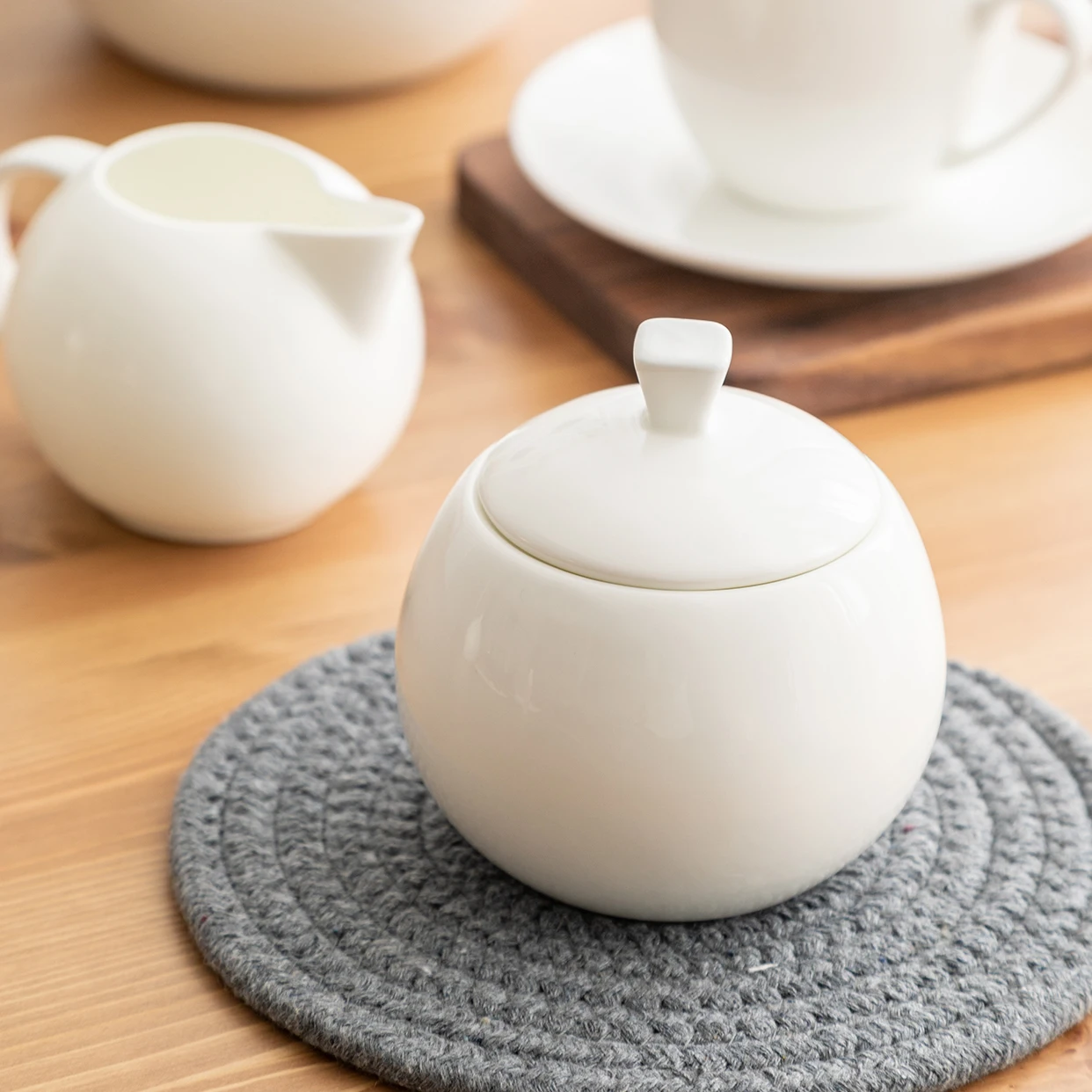 Prägnante nordische Art Höhe Tee Zucker tank mit Deckel Kaffeehaus Coffee ware Würfel Zucker dose
