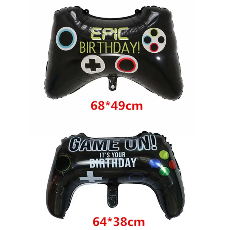 5 stücke 63*37cm Spiel Controller Gamepad Joystick Folie Aluminium Ballon Birtdhay Party Supplies