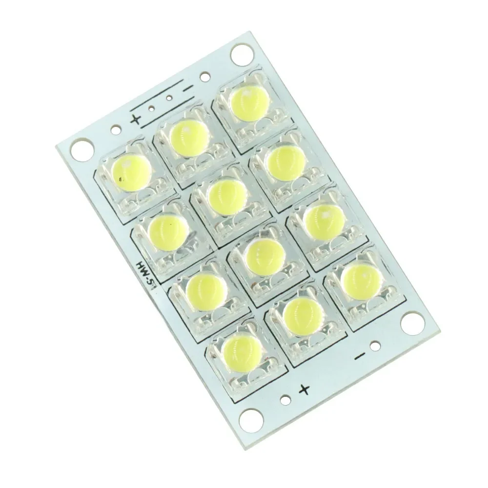 DC 3V-5V 12 LED Super Helle Weiße LED Piranha Board Nacht Led-leuchten Lampe Modul Bord diy Kit