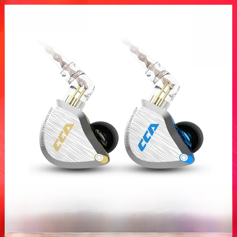 CCA C12 5BA+1DD Hybrid Hanging In Ear Headset 12 Drivers Unit HIFI DJ Monitor Earphone Earbuds Noise