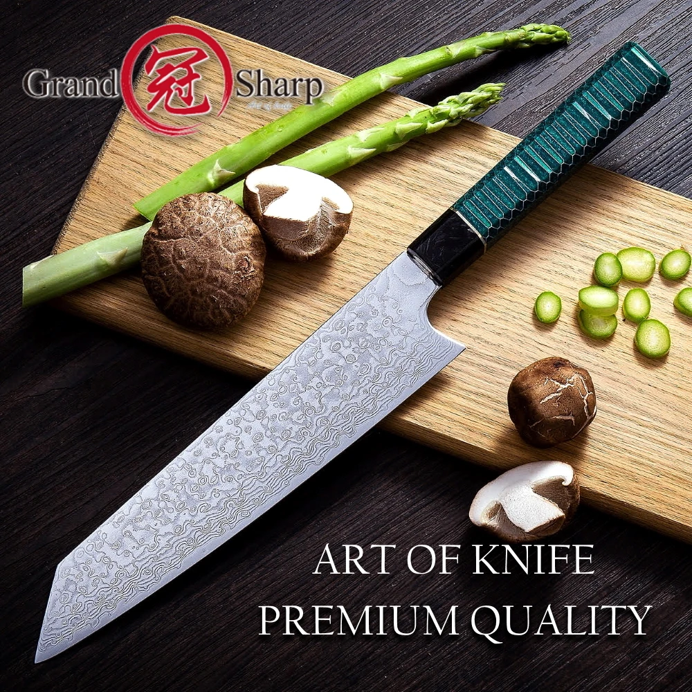 Grandsharp Damaskus Chef Messer vg10 Japanischen Damaskus Stahl Schneiden Kochen Hause Tools Küche