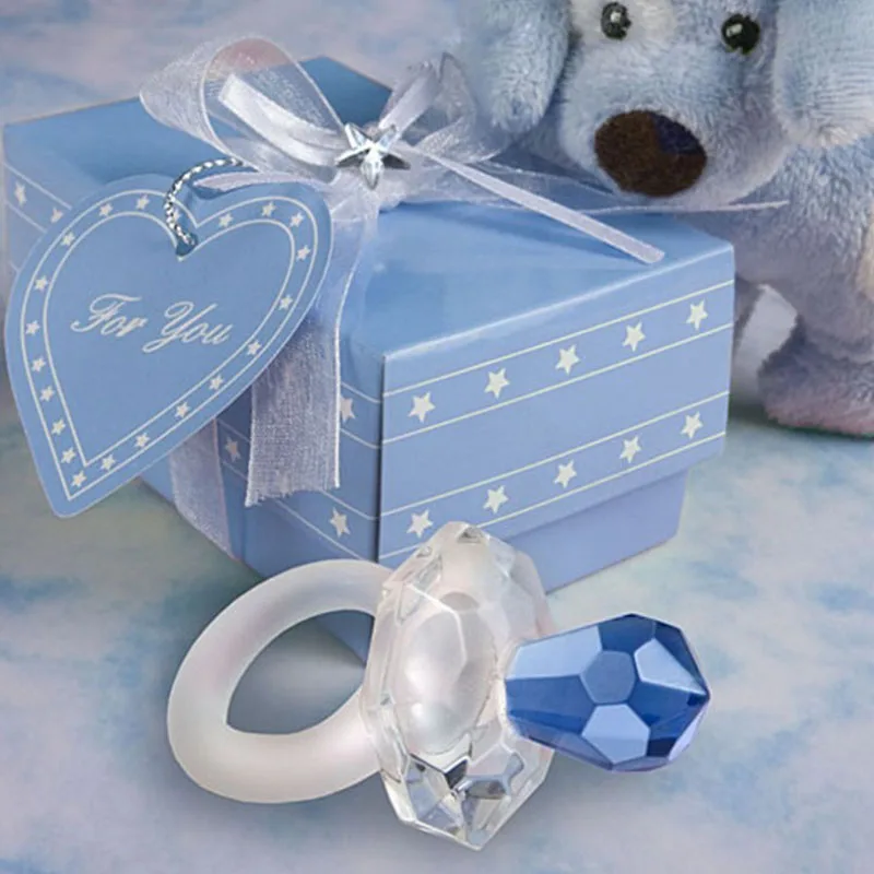 Beste Verkaufende Partei Geschenk Künstliche Kristall Schnuller Charm Anhänger Mädchen Junge Baby