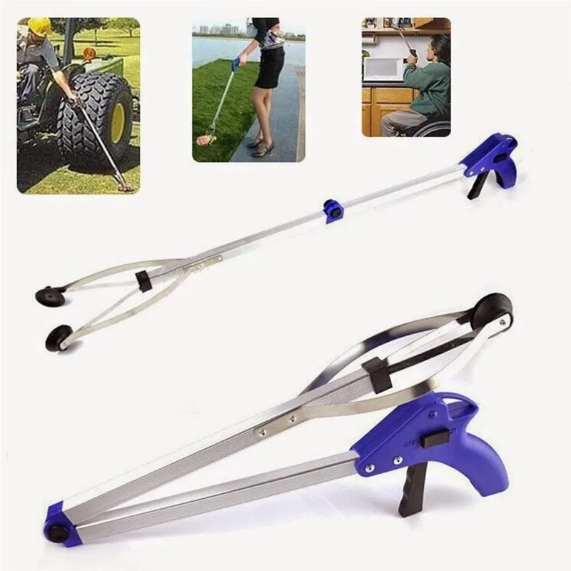Faltbare Pick Up Müll Greifer Lange Arm Helfende Hand Greif werkzeug biegen sparen Zangen picking