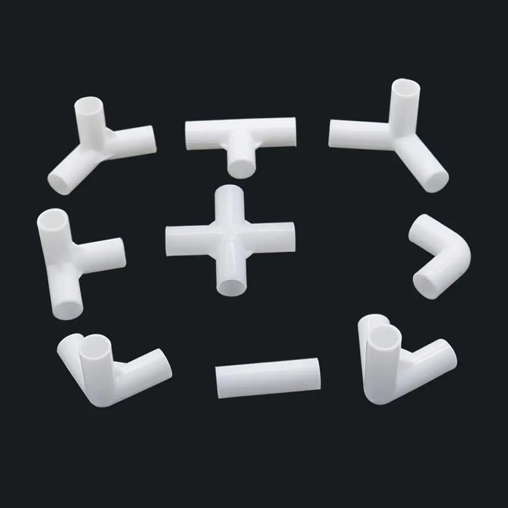 5 Stück Innen durchmesser 12mm gerader Winkel 4-Wege-T-Stecker 60 90 120 135 Grad PVC-Stecker DIY