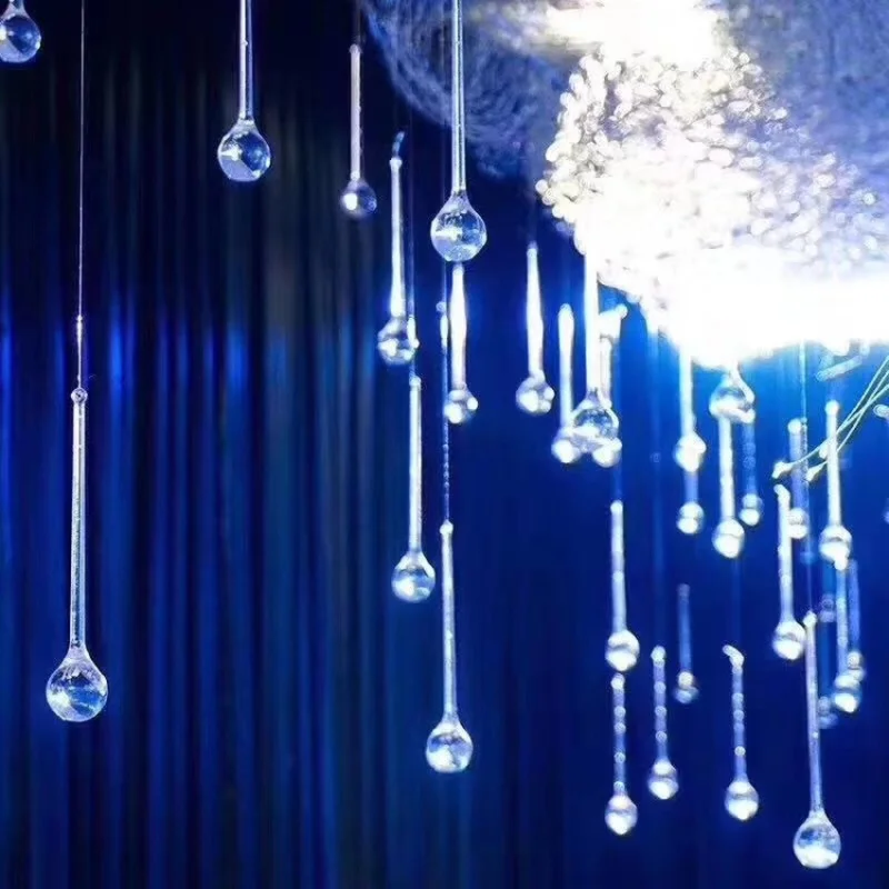 50 teile/los Acryl Kristall Großen Tropfen Decke Ornamente Hochzeit Hintergrund Decor Hängende Diy