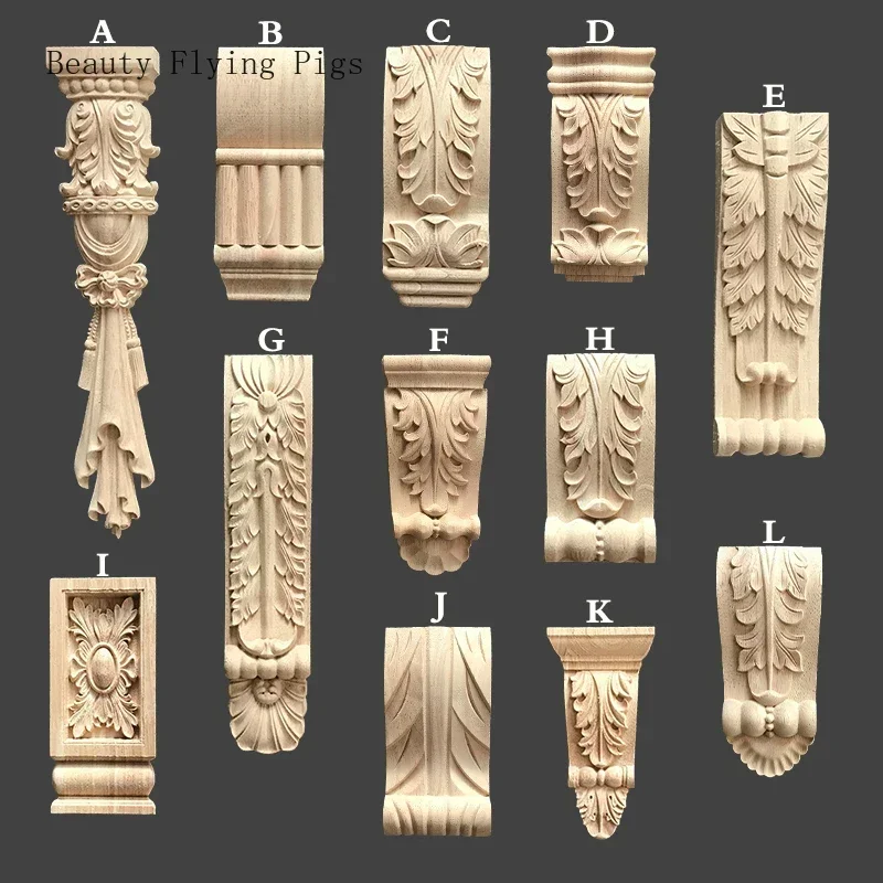 Dropshipping klassischen Römischen spalte feste geschnitzte carving dekoration Chinesische stud