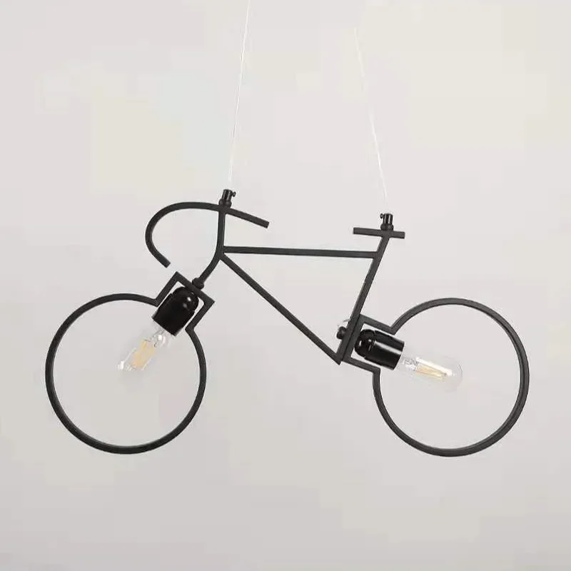 Eisen Fahrrad Anhänger Lichter Home Deco Industrie Hängenden Lampe loft Wohnzimmer Hanglamp