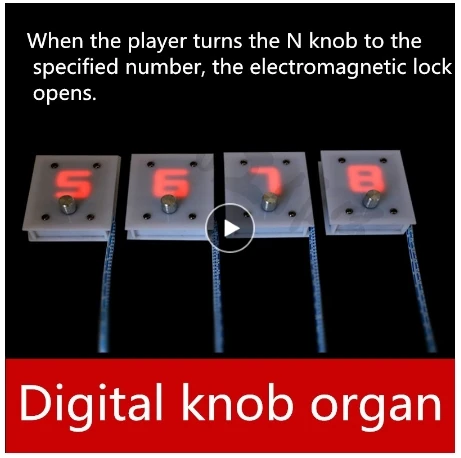 Echt leben spiele flucht zimmer requisiten Digitale knopf entsperren orgel requisiten puzzle für