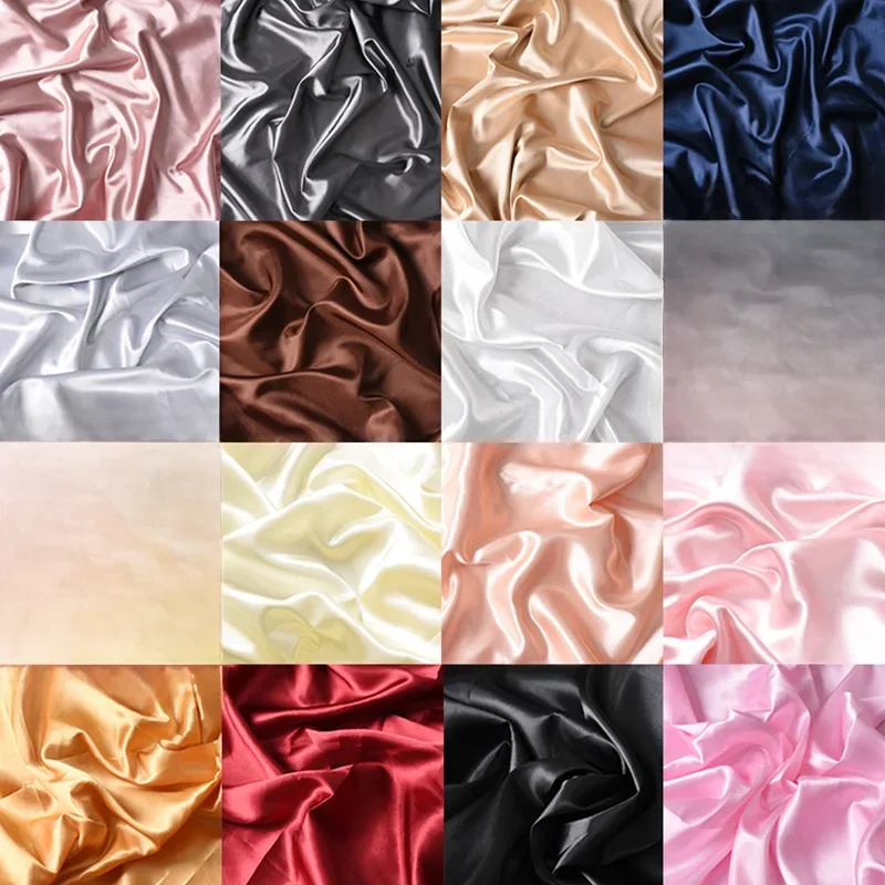 Fotografie Schießen Dekoration Requisiten 16 Farbe Glatte Seide Mercerisierter Tuch Foto Studio