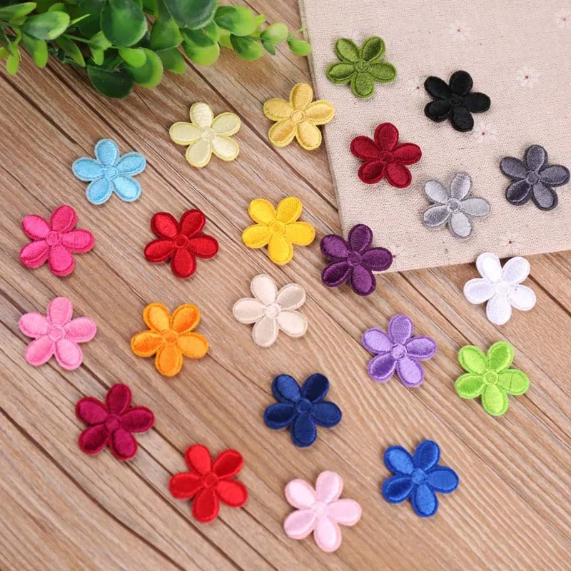 Kleine Sonne Blume Stickerei Patches für Kleidung Eisen auf Kinder Kleidung Dekoration Appliques