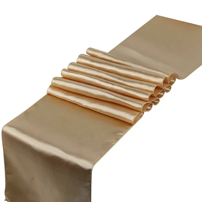 Tisch läufer Satin 1 stücke 30x275cm 22 Farben für Hochzeits feier Dekoration moderne Tischdecke