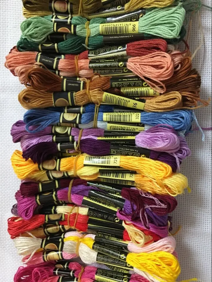 Top CXC-Kreuzstich-Stickgarn, individuelle Farben, 10 Stück