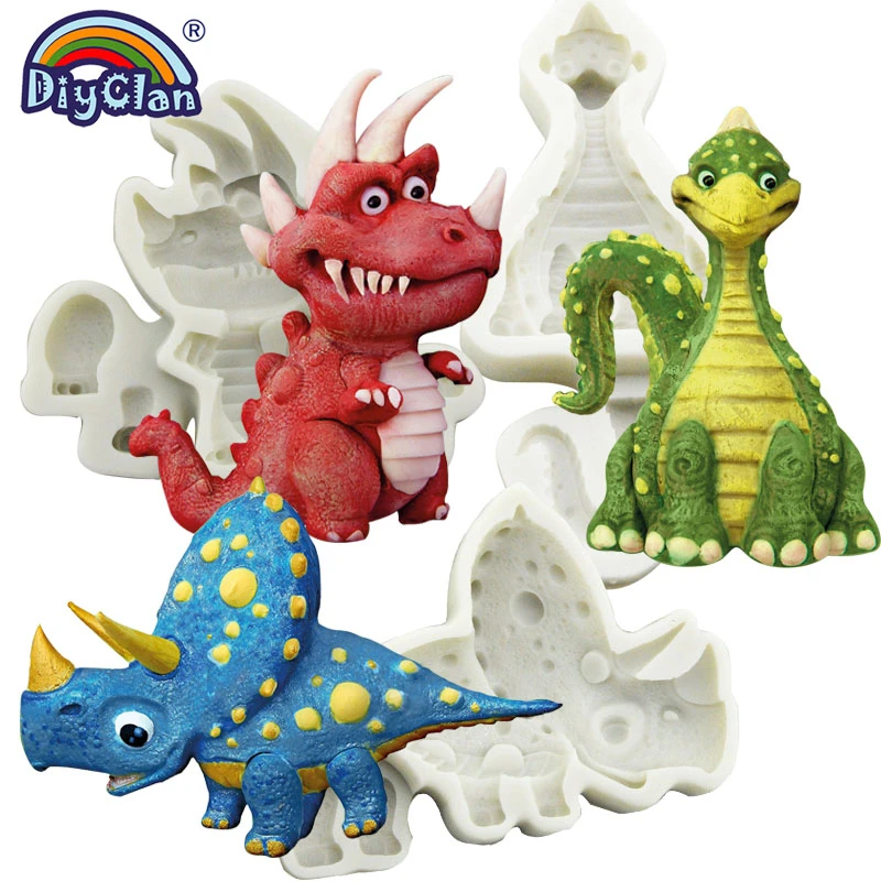 Dinosaurier Mastix Silikon Form Für Kuchen Decor Aroma Fondant Formen Roman Ei Schokolade Polymer