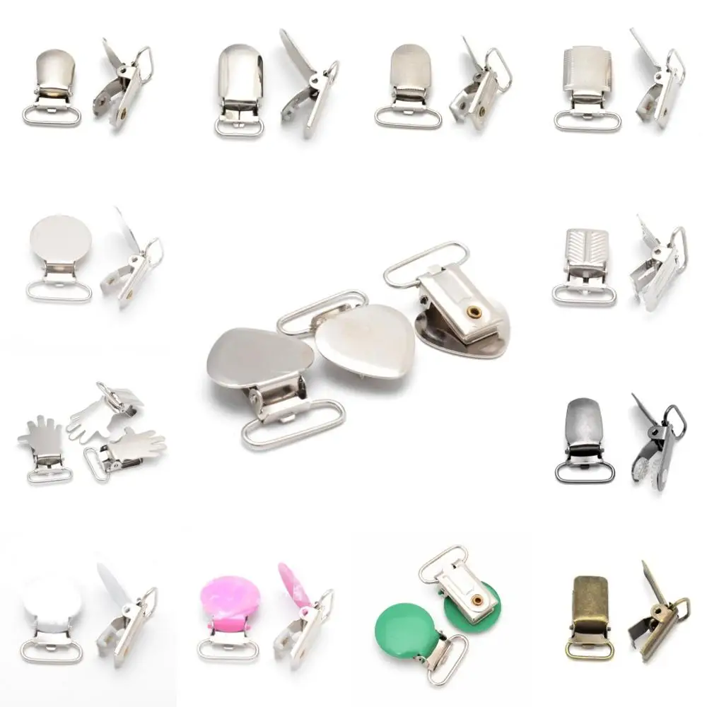 5PCs Schnuller Clip Blei Kostenloser Metall Baby Halter Schnuller Schnuller Multicolor Mam Infant
