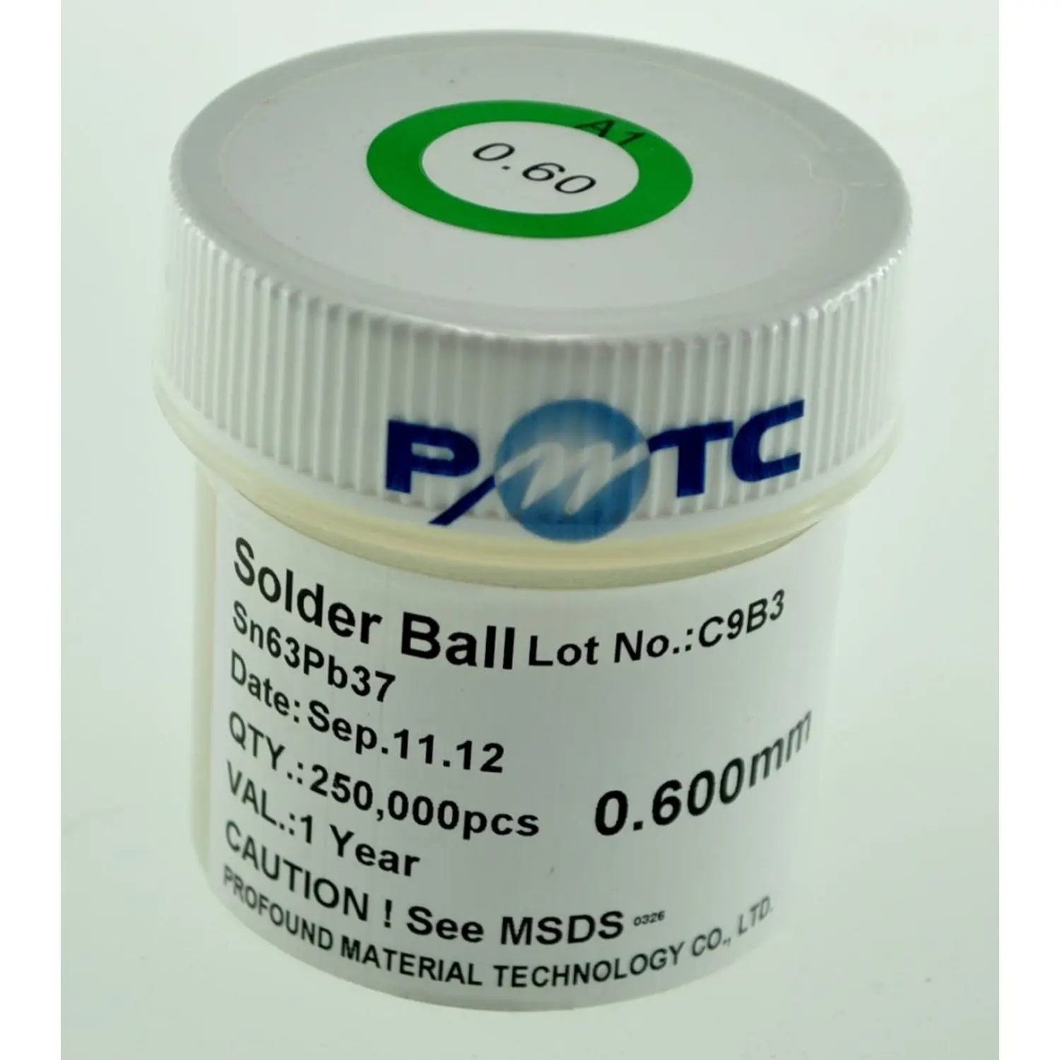 0,4mm 250.000 ud tin ball pot