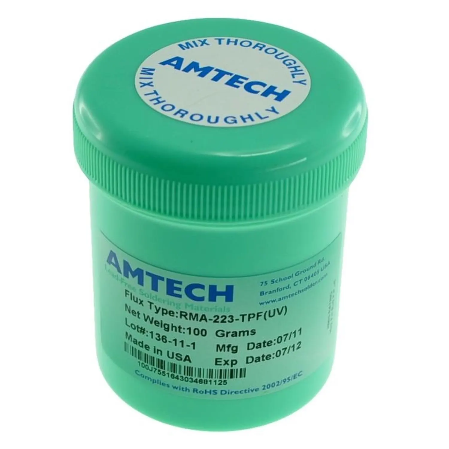 100Cc Amtech Rma-223-Tpf(Uv) Solder Flux Canister
