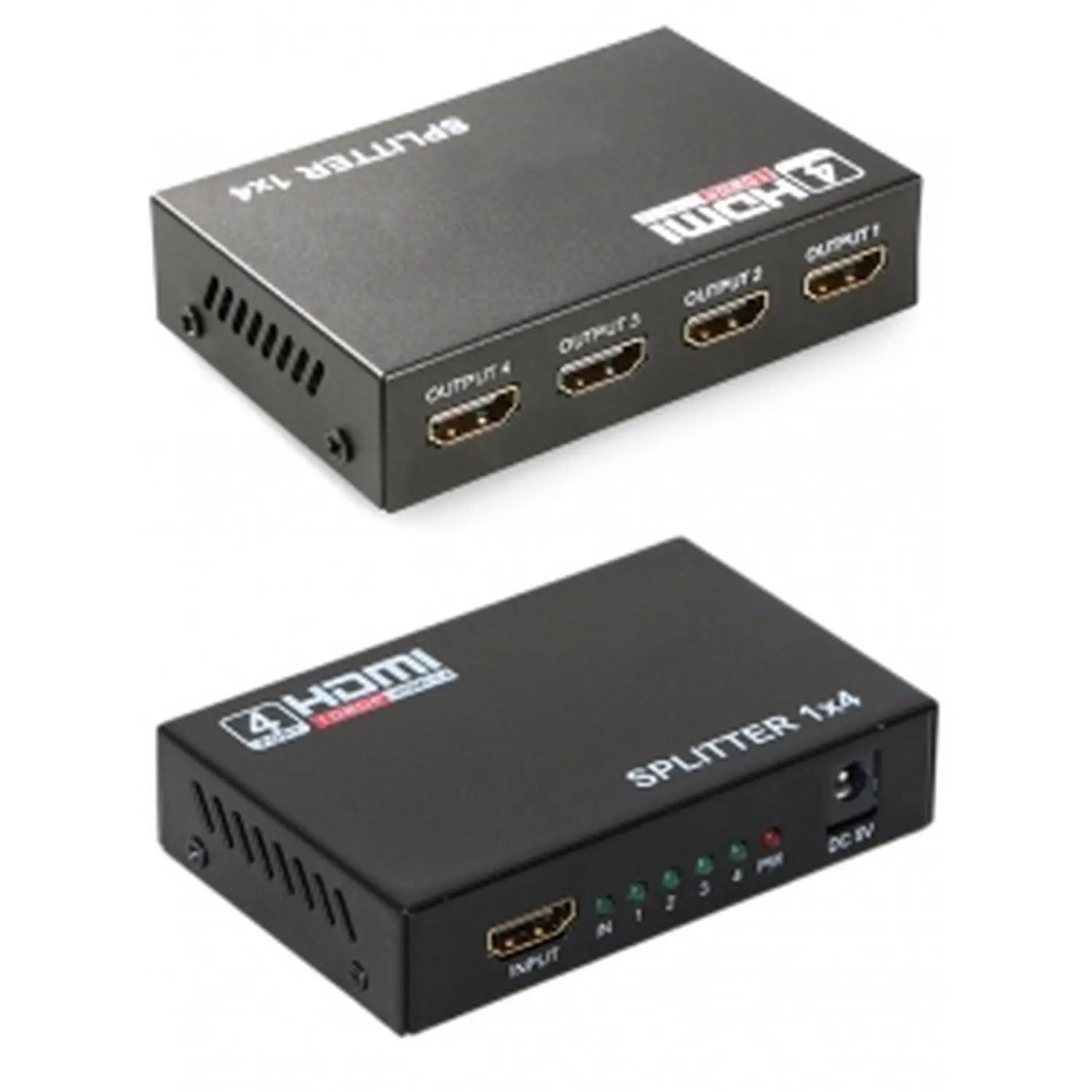 HDMI 1x4 Full HD splitter 1 input 4 outputs compatible 1080P HDTV and 3D