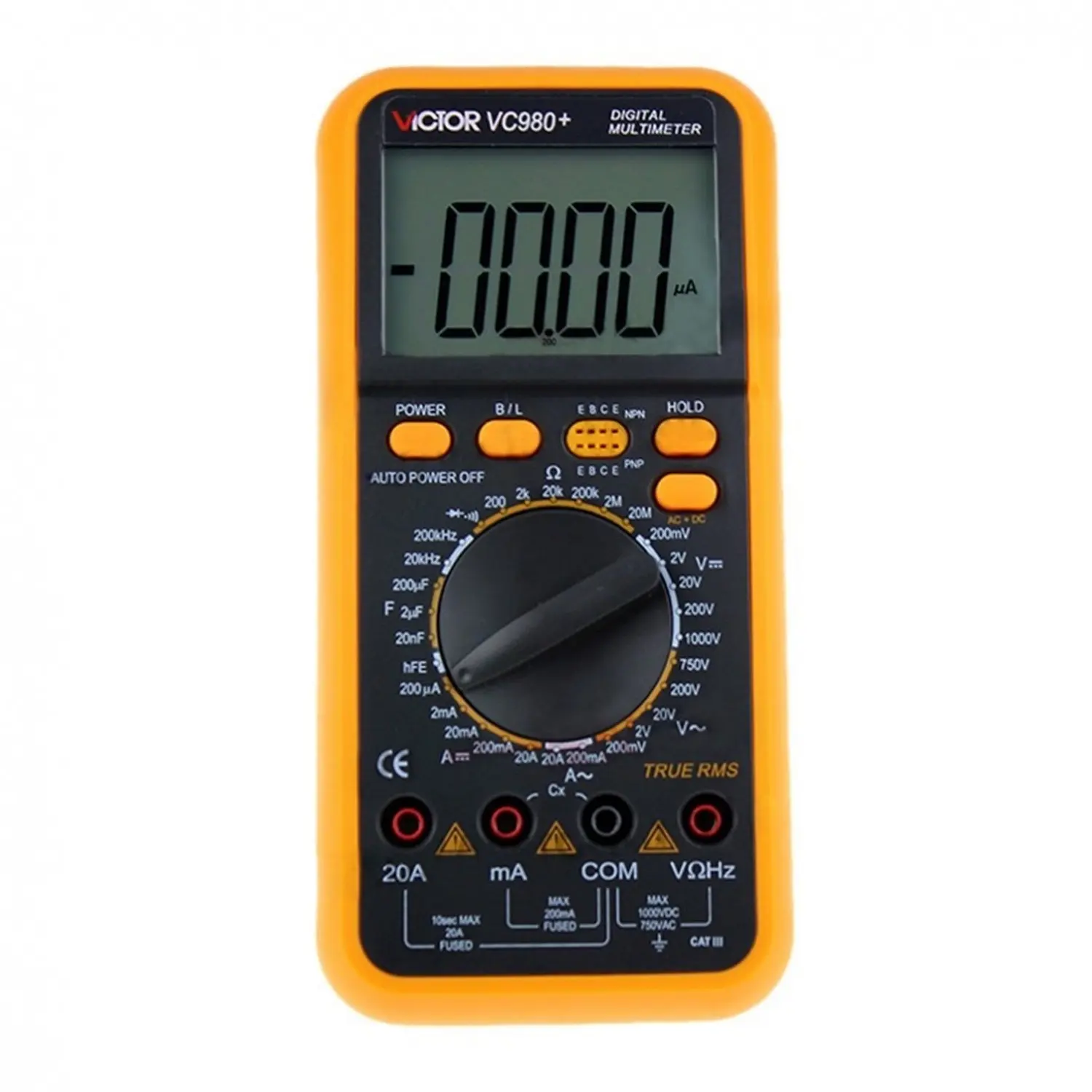 True Rms Victor Vc980+ Digital Multimeter