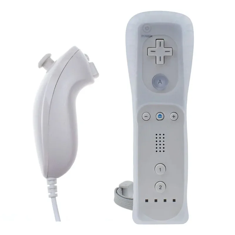Wii-Fernbedienung paket mit integriertem Wiimotionplus-Nun chuck-kompatiblem White Wii,