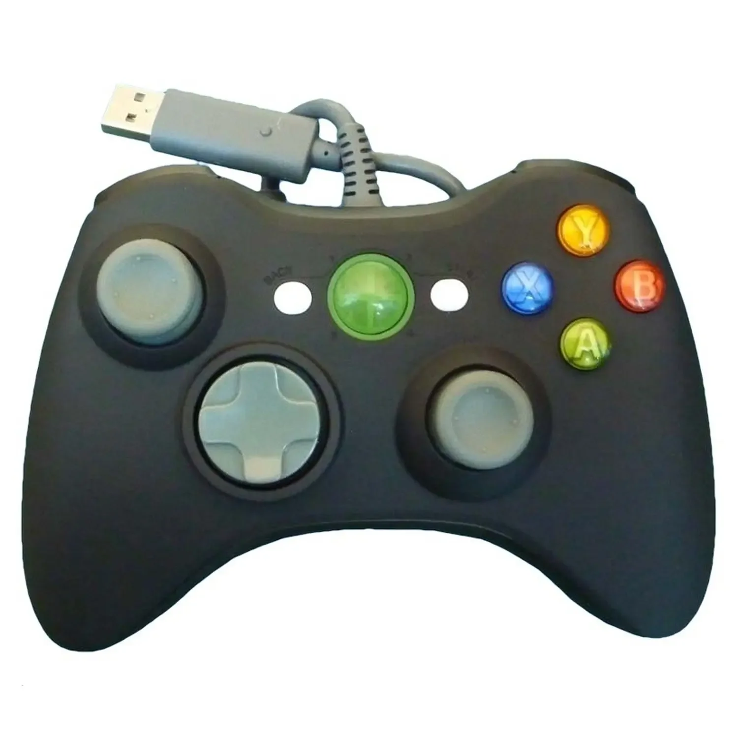 Xbox 360 * kompatibel * schwarzer Controller mit Kabel
