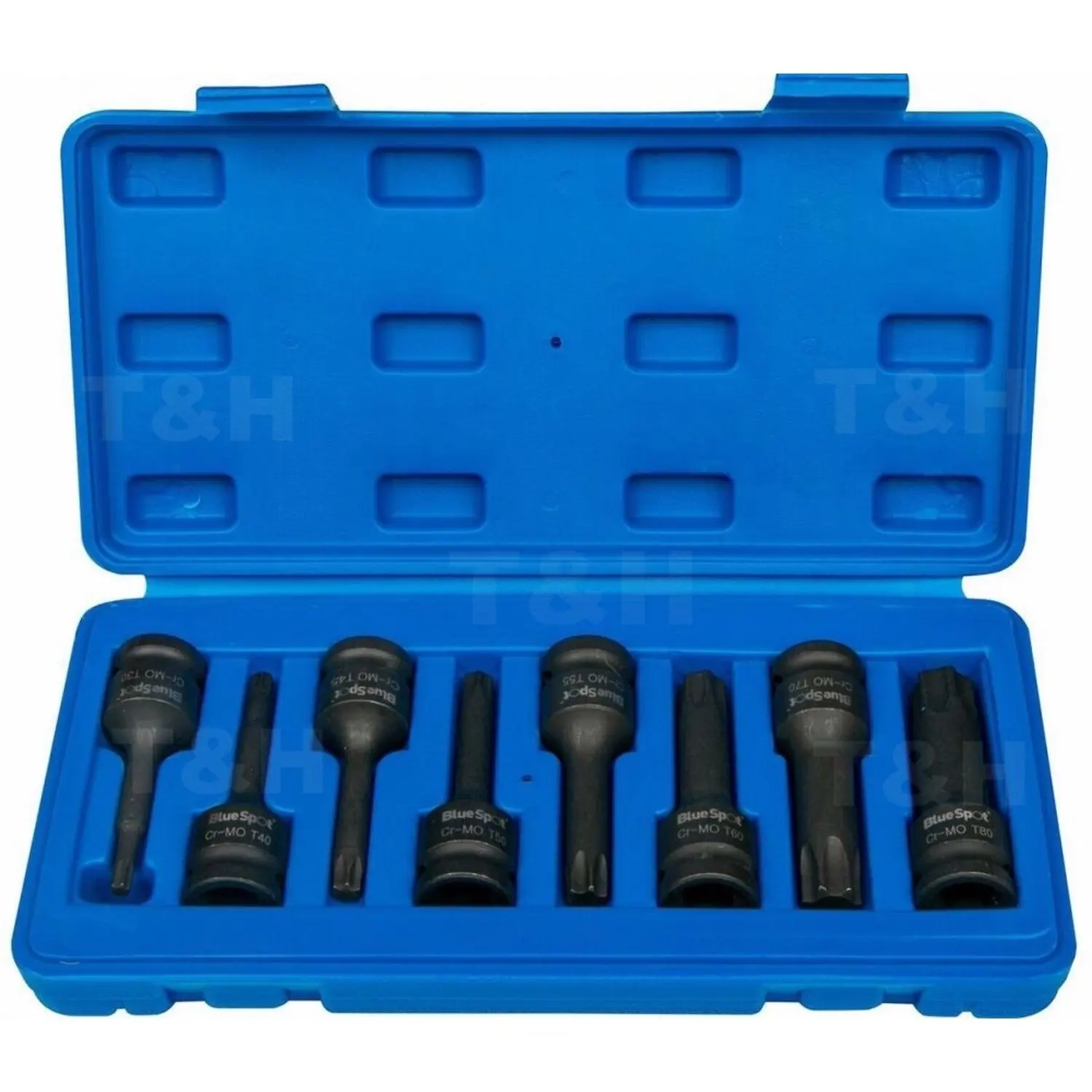 8pc Set 1/2 Anschlüsse Torx Schlüssel Auswirkungen T30-T80