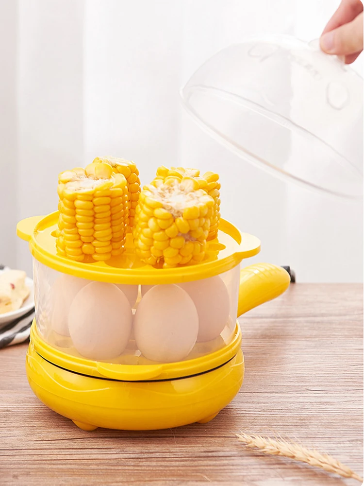 DMWD Multifunktions Mini Ei Omelett Pfannkuchen Elektrische Nicht-Stick Gebraten Steak Braten Pan
